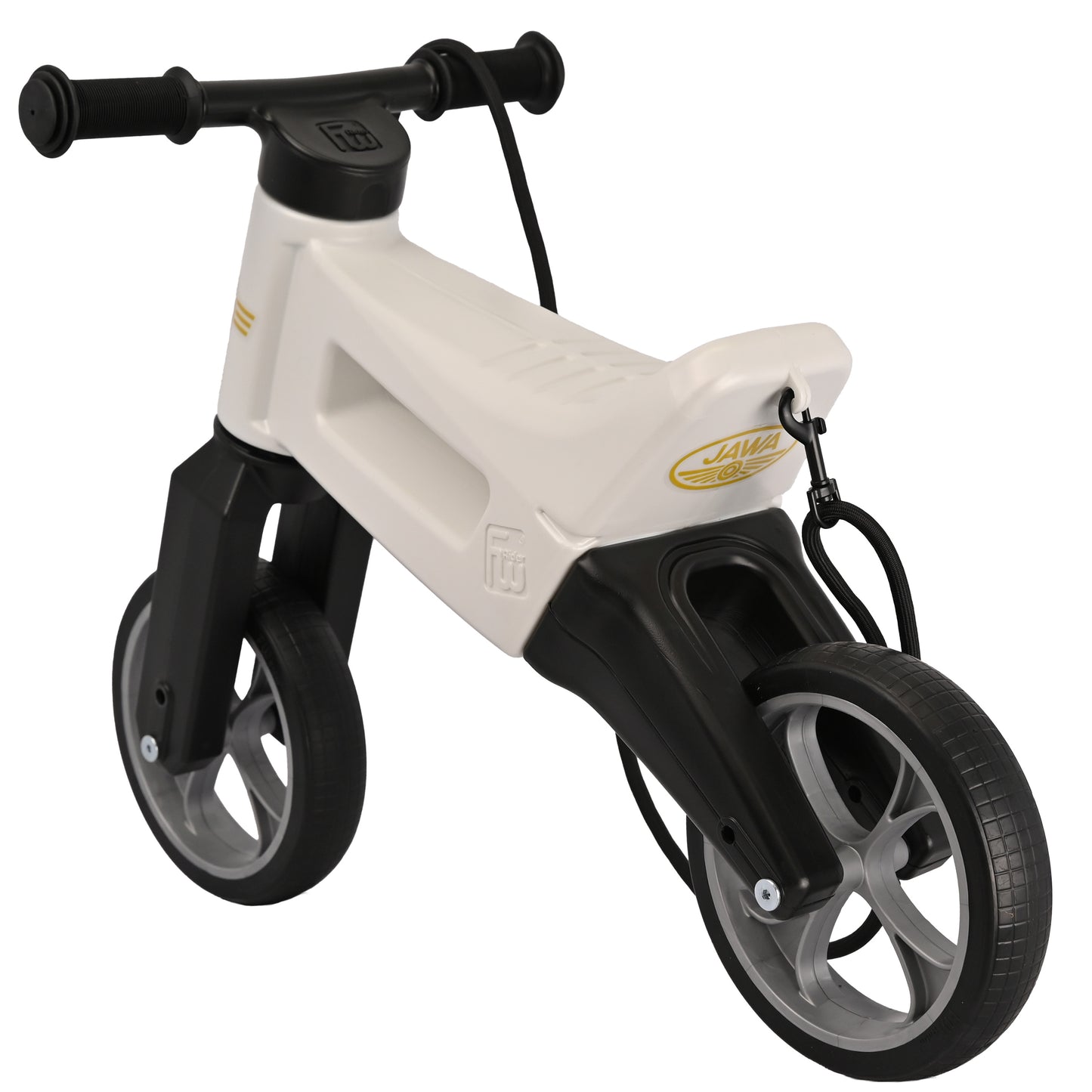 Odrážedlo FUNNY WHEELS Rider SuperSport 2v1 – Edice JAWA s popruhem a tichými koly