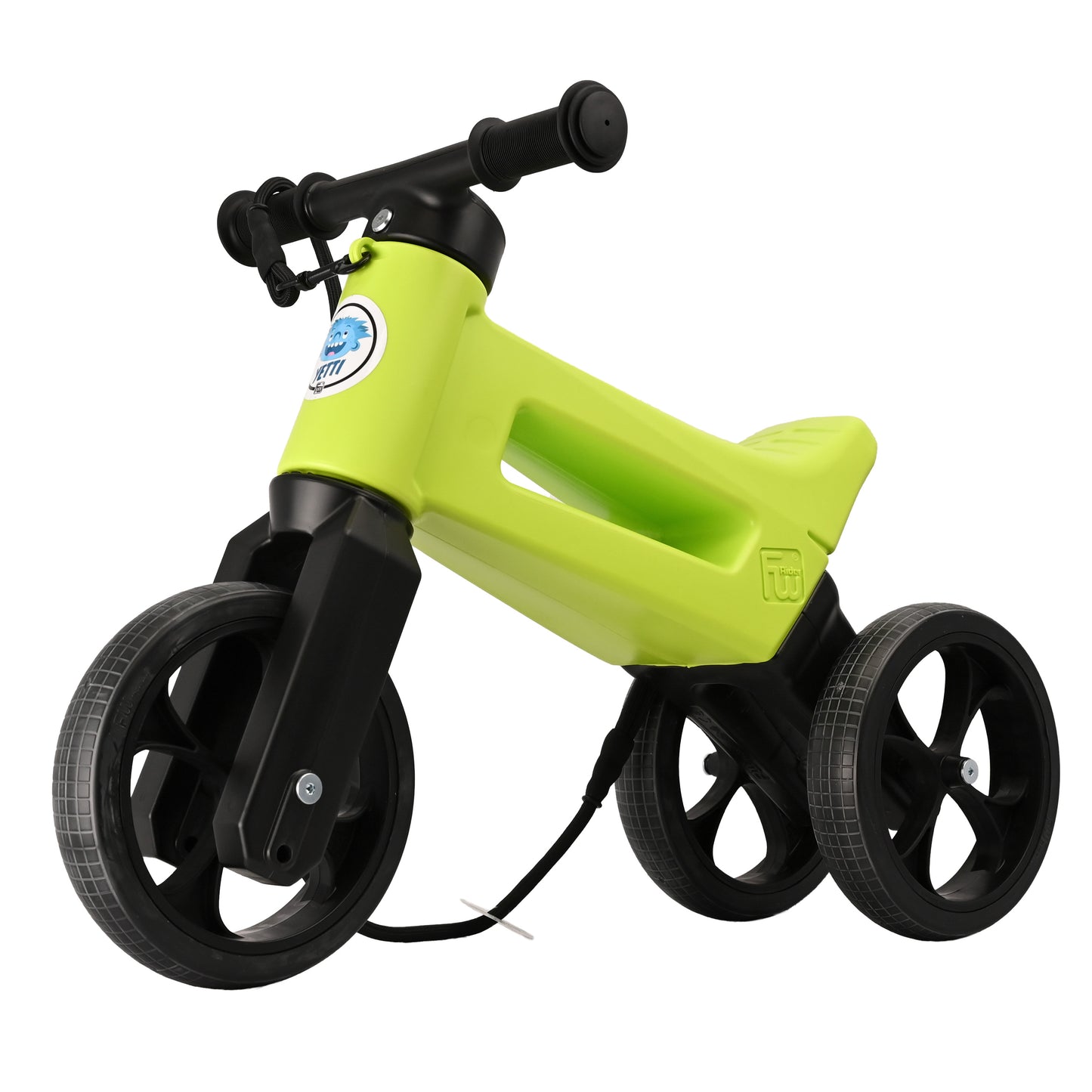 Odrážedlo FUNNY WHEELS Rider SuperSport YETTI 3v1 s popruhem, lyžemi a tichými koly