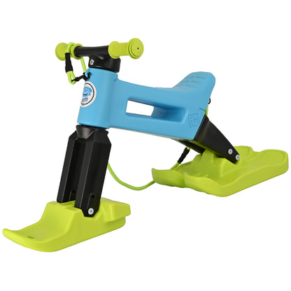 Odrážedlo FUNNY WHEELS Rider SuperSport YETTI 3v1 s popruhem, lyžemi a tichými koly