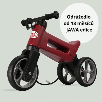 Odrážedlo FUNNY WHEELS Rider SuperSport 2v1 – Edice JAWA s popruhem a tichými koly